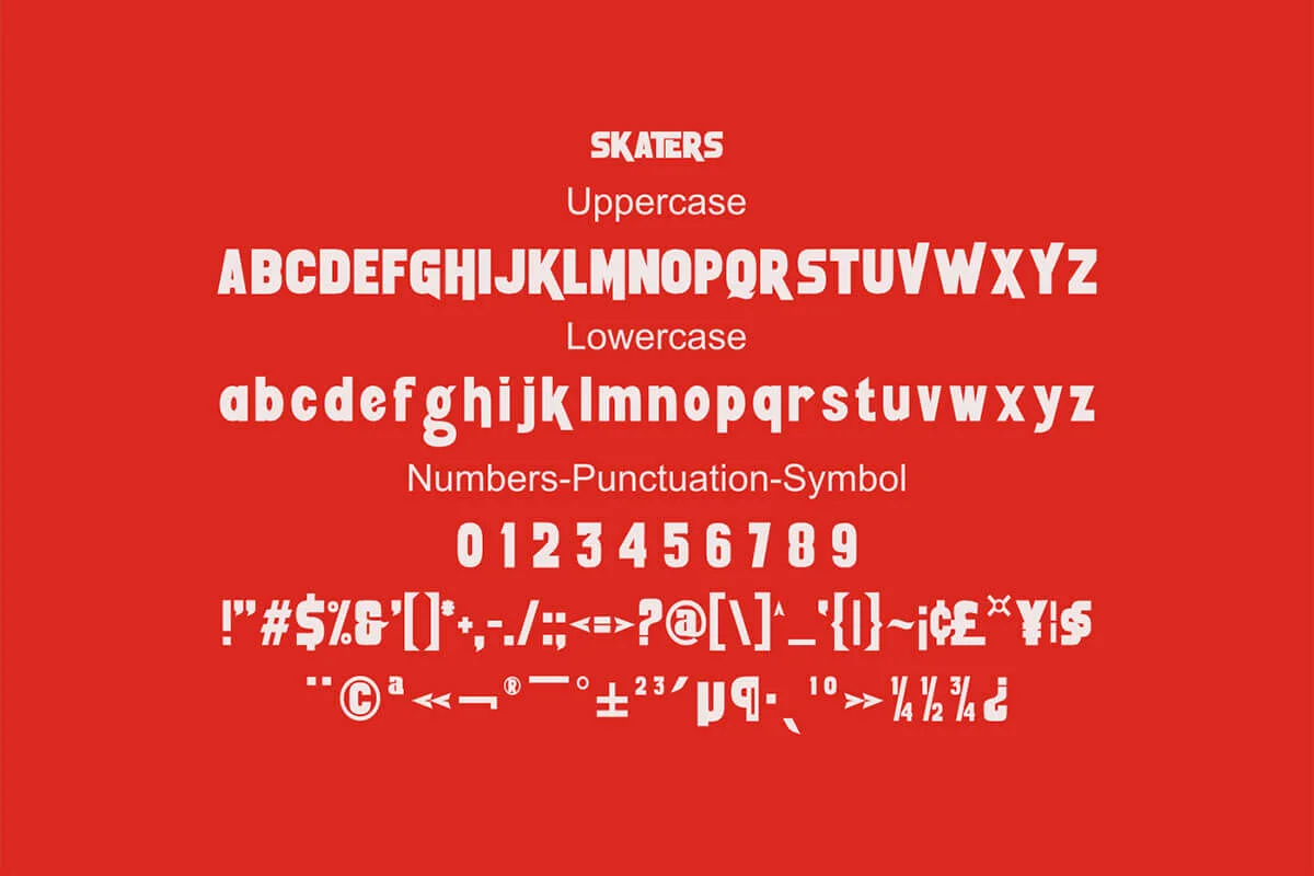 Skaters Display Font Preview 2