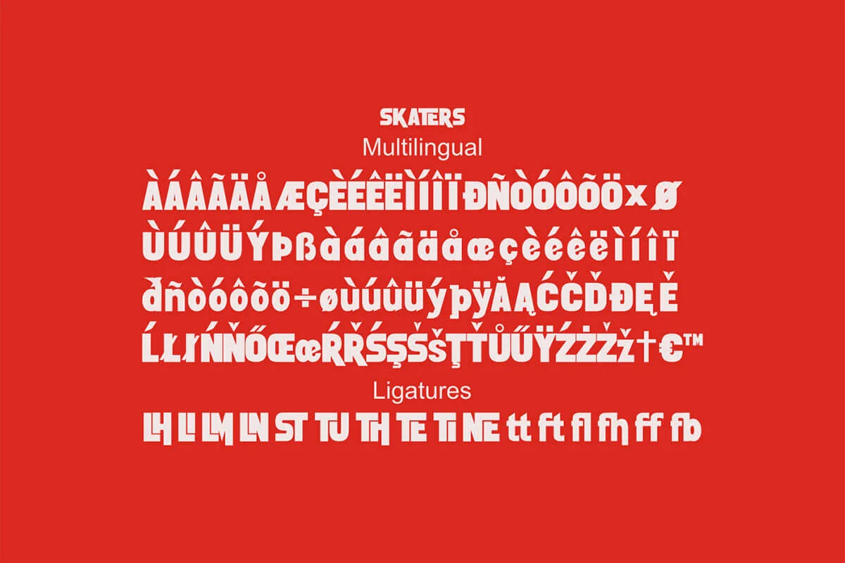 Skaters Display Font Preview 3