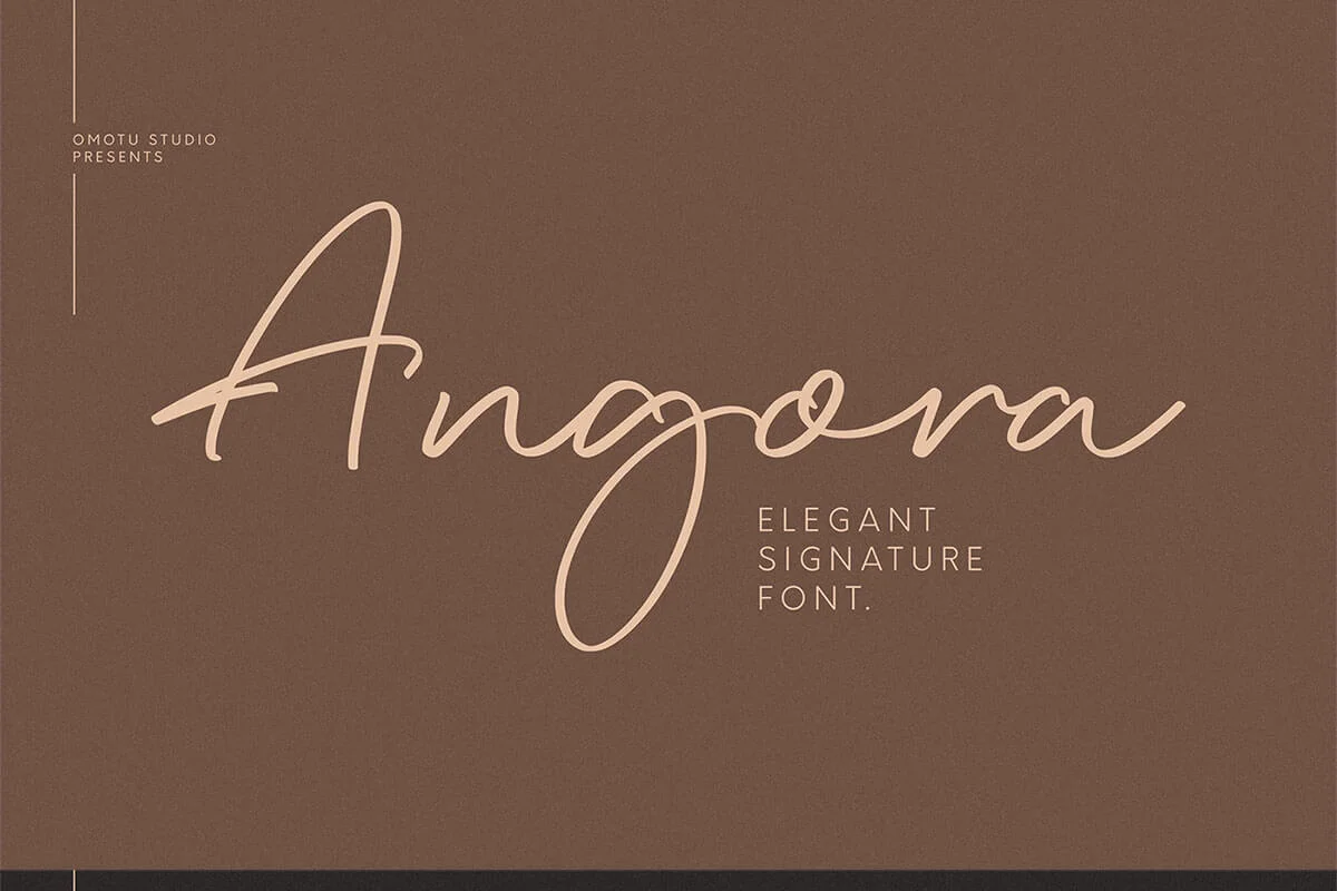 Angora Signature Font Preview 3