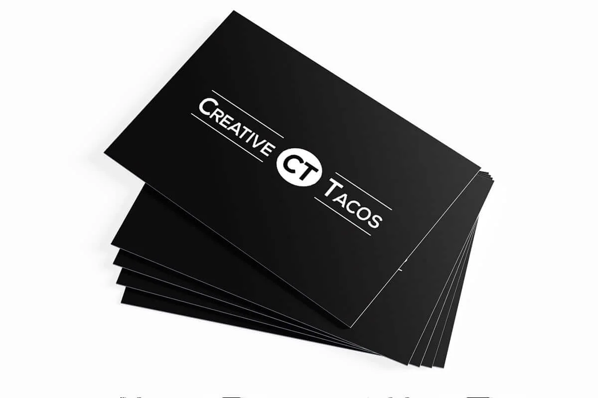 Black and White Business Card Template V2 Preview  2