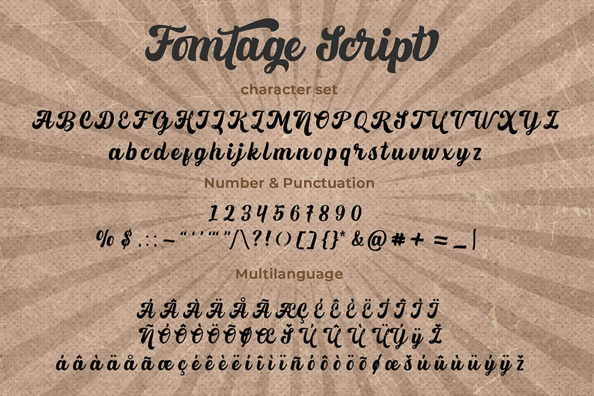 Fomtage Script Font Preview 3
