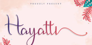 Free Hayatti Script Font