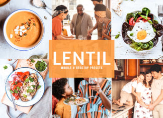 Free Lentil Lightroom Presets