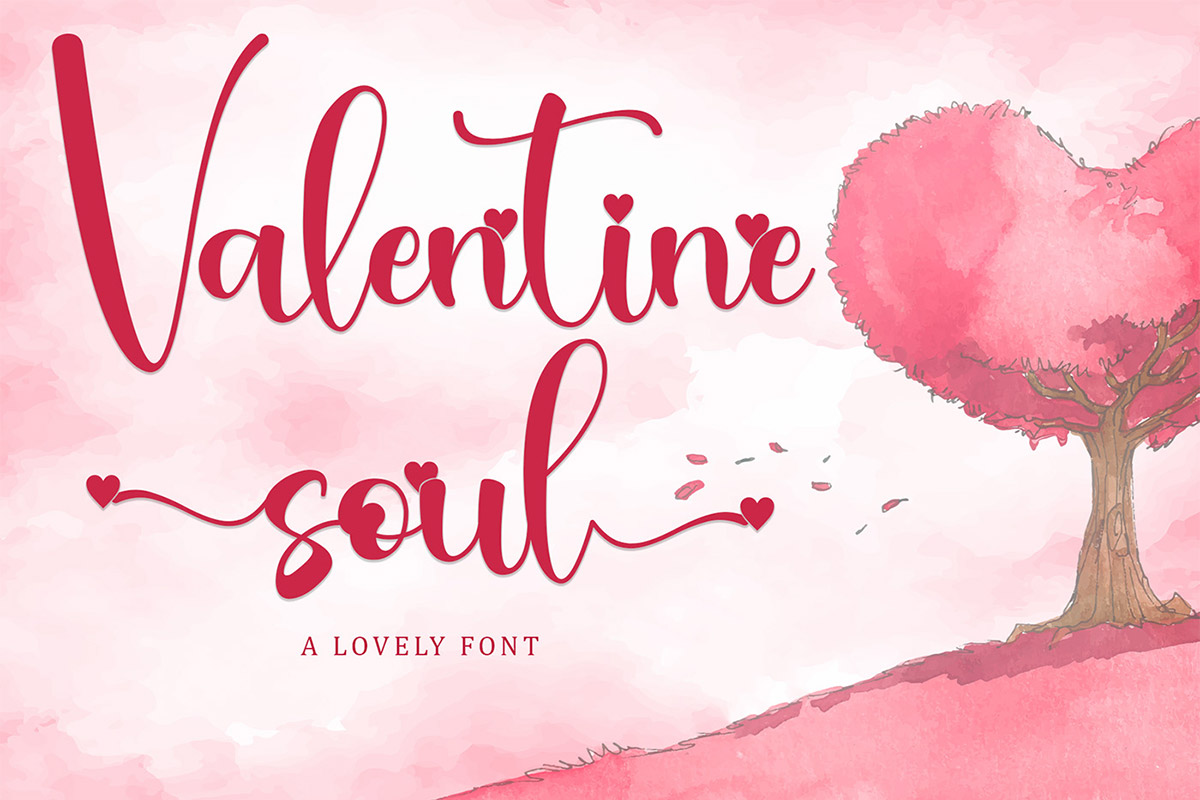 Free Valentine Soul Calligraphy Font