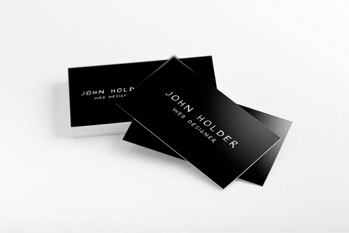 Black Business Card Template V2 Preview 2