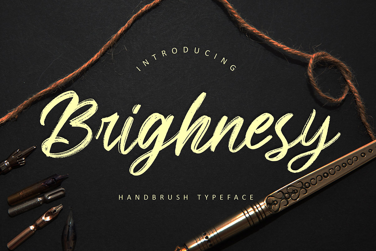 Free Brighnesy Handbrush Font