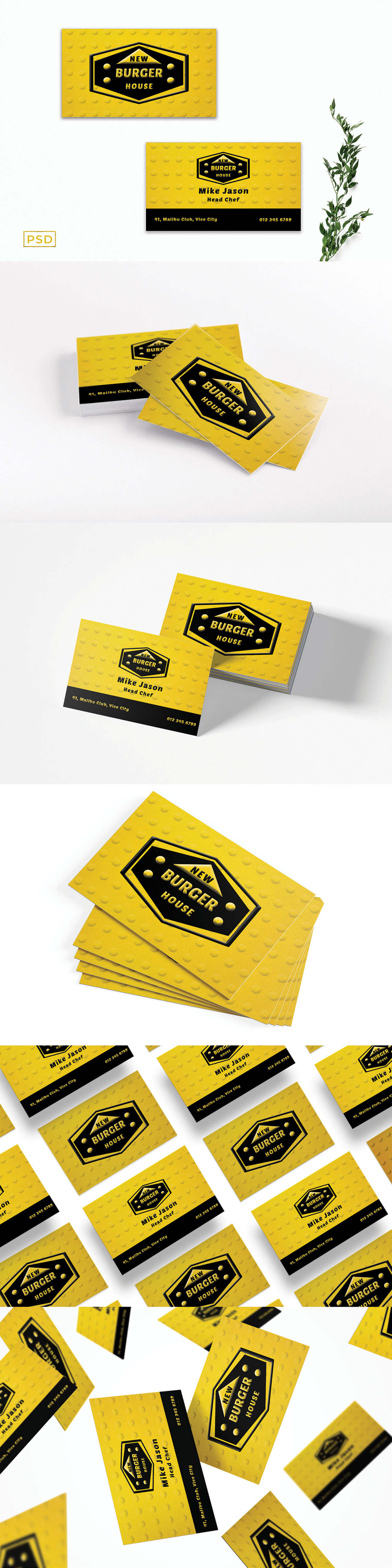 Free Creative Chef Business Card Template