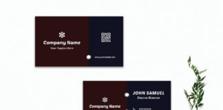 Free Creative Modern Dark Business Card Template
