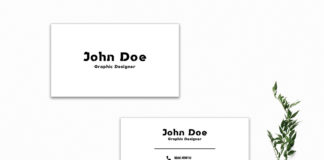 Free Simple Business Card PSD Template