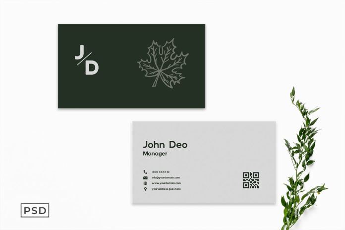Free Simple Green Business Card Template