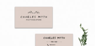 Free Sober Business Card Template