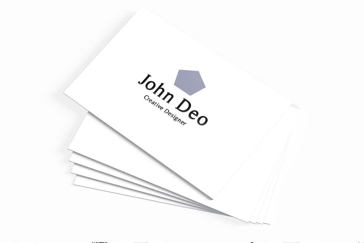 Simple Minimalist Business Card Template V2 Preview 1