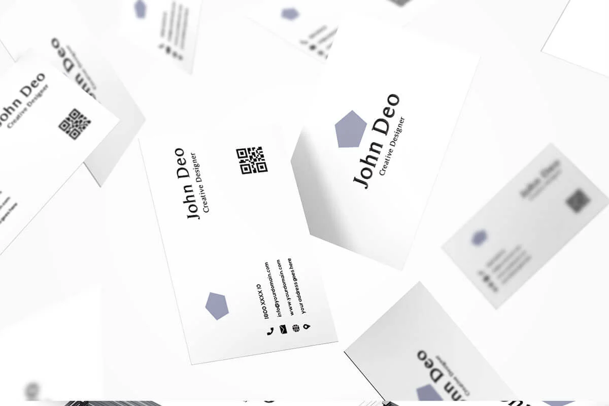 Simple Minimalist Business Card Template V2 Preview 2