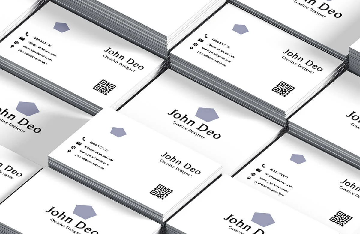 Simple Minimalist Business Card Template V2 Preview 3