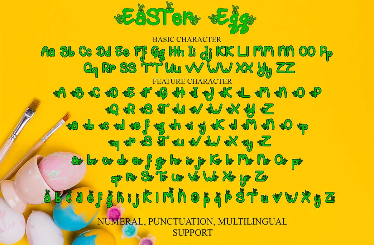 Easter Egg Display Font Preview 4