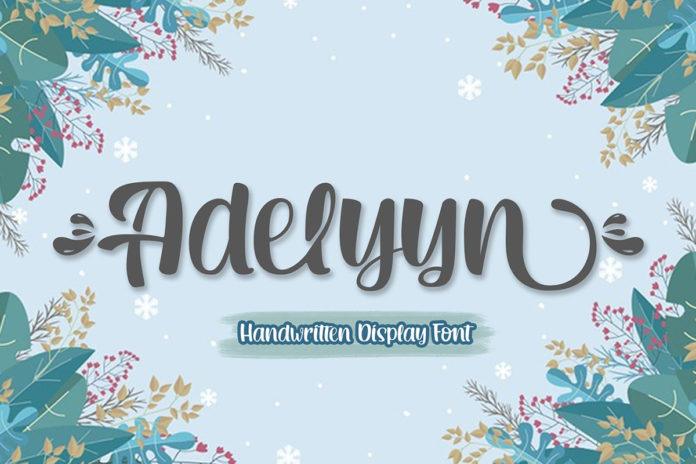 Free Adelyyn Display Font