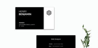 Free Black Elegant Business Card Template