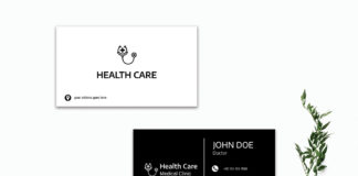 Free Medical Business Card Template V3
