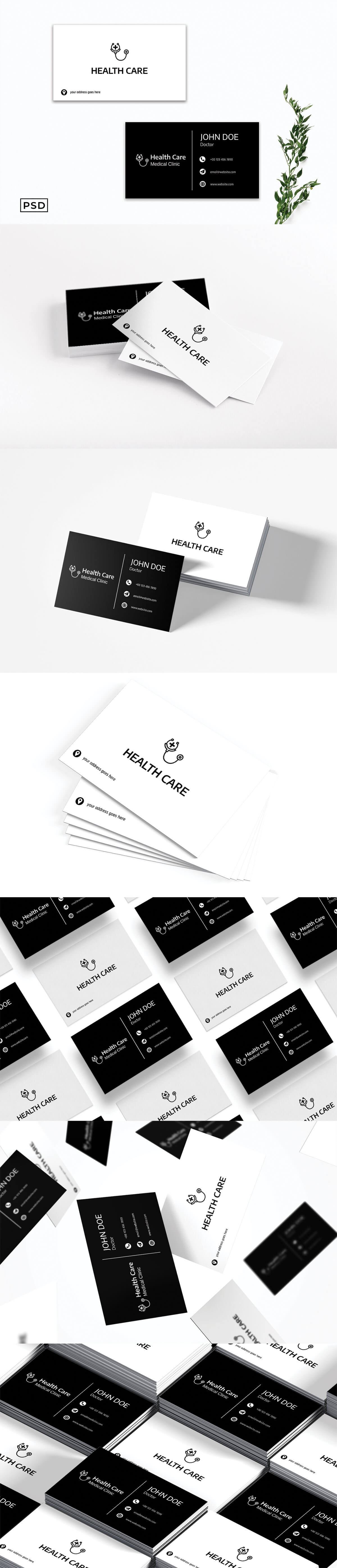 Free Medical Business Card Template V3