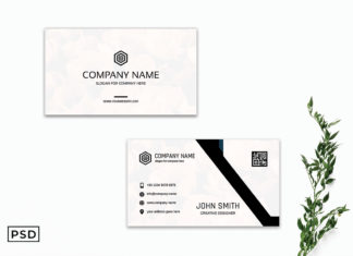 Free Creative Monogram Business Card Template