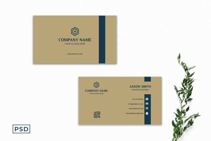 Free Brown Minimal Business Card Template