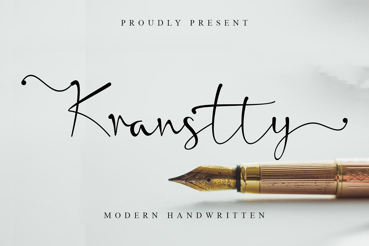 Free Kranstty Handwritten Font