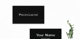Free Lawyer Business Card Template V3
