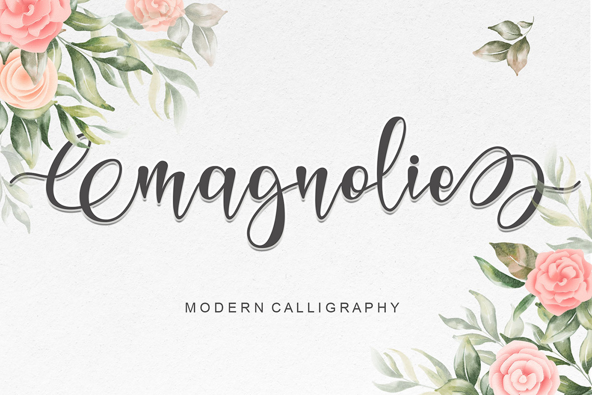Free Magnolie Calligraphy Font