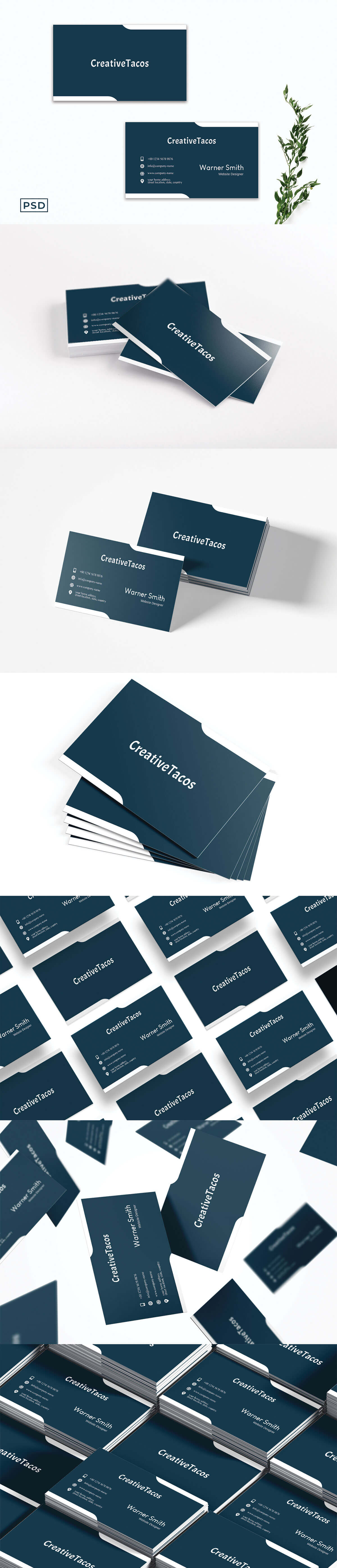 Free Modern Creative Business Card Template V3