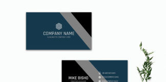 Free Modern Blue Business Card Template