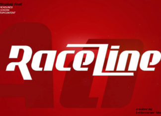 Free Raceline Display Font