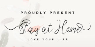 Free Stay at Home Script Font