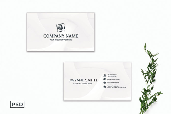 Free White Creative Business Card Template