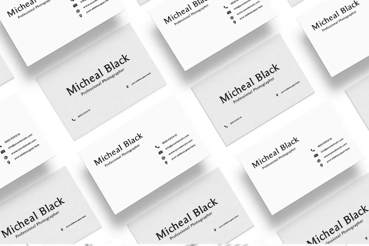 Minimal Business Card Template V3 Preview 2