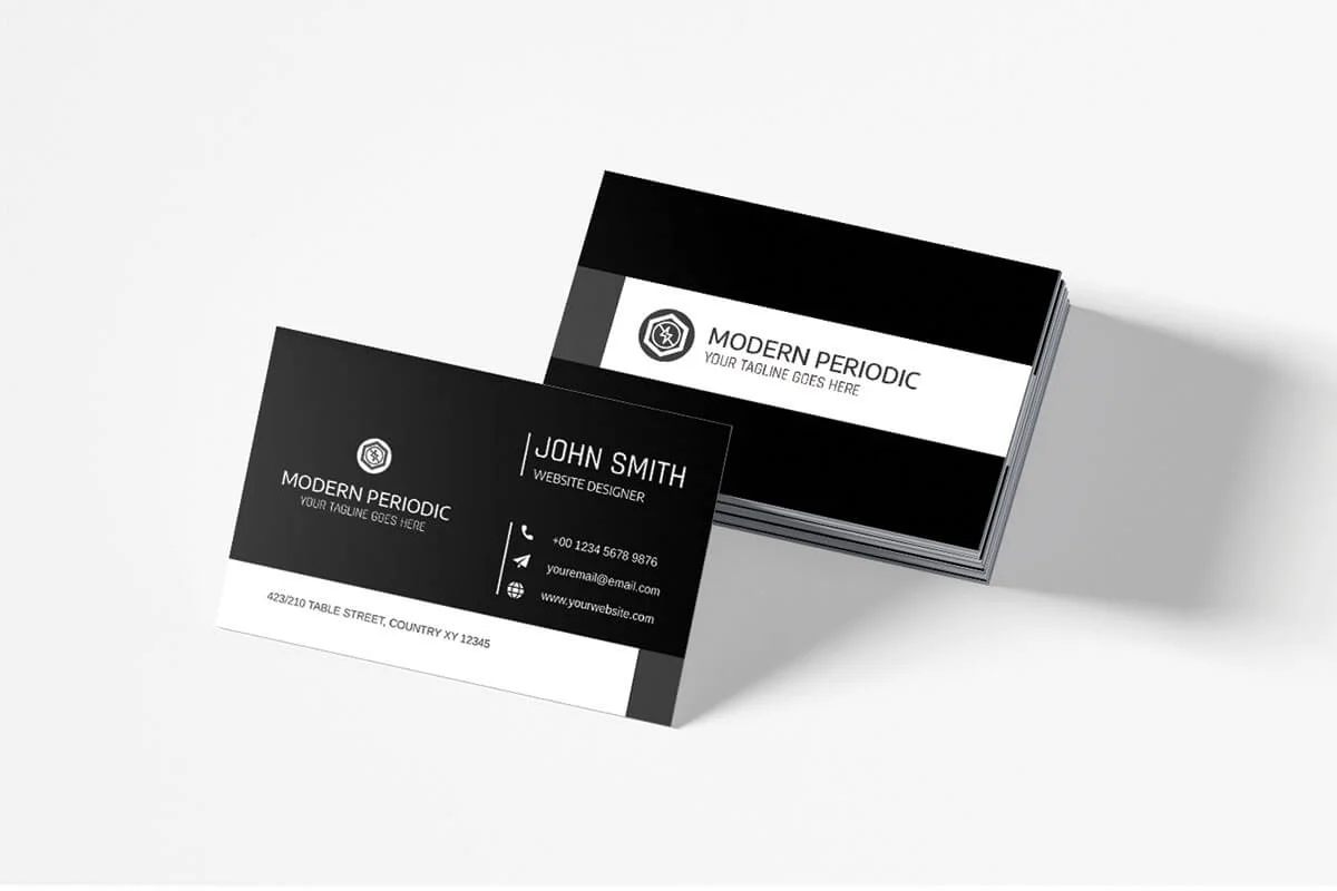 Modern Innovative Minimalist Business Card Template Preview 4