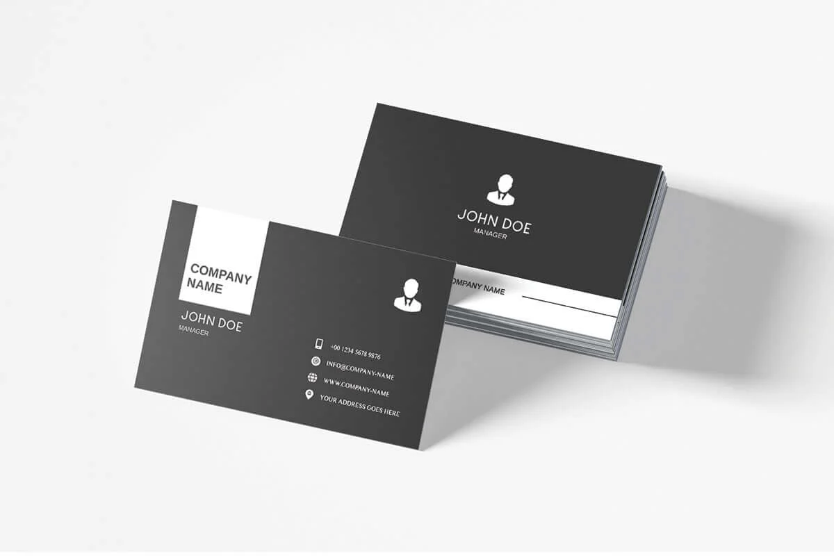 Modern Minimalist Business Card Template V1 Preview 1