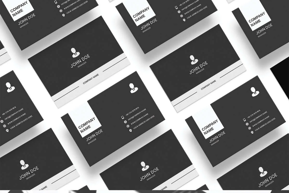 Modern Minimalist Business Card Template V1 Preview 3
