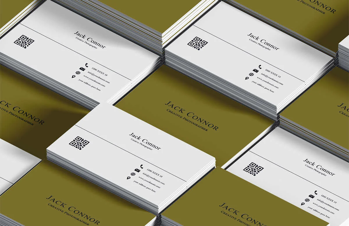 Simple Business Card Template V2 Preview 3