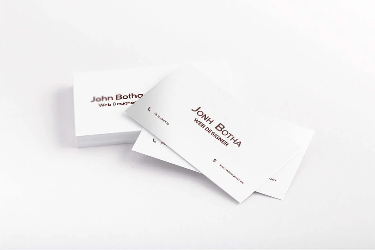 Simple Business Card Template V3 Preview 1
