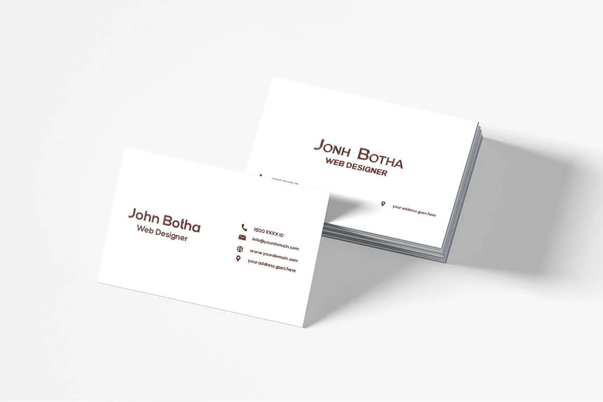 Simple Business Card Template V3 Preview 2