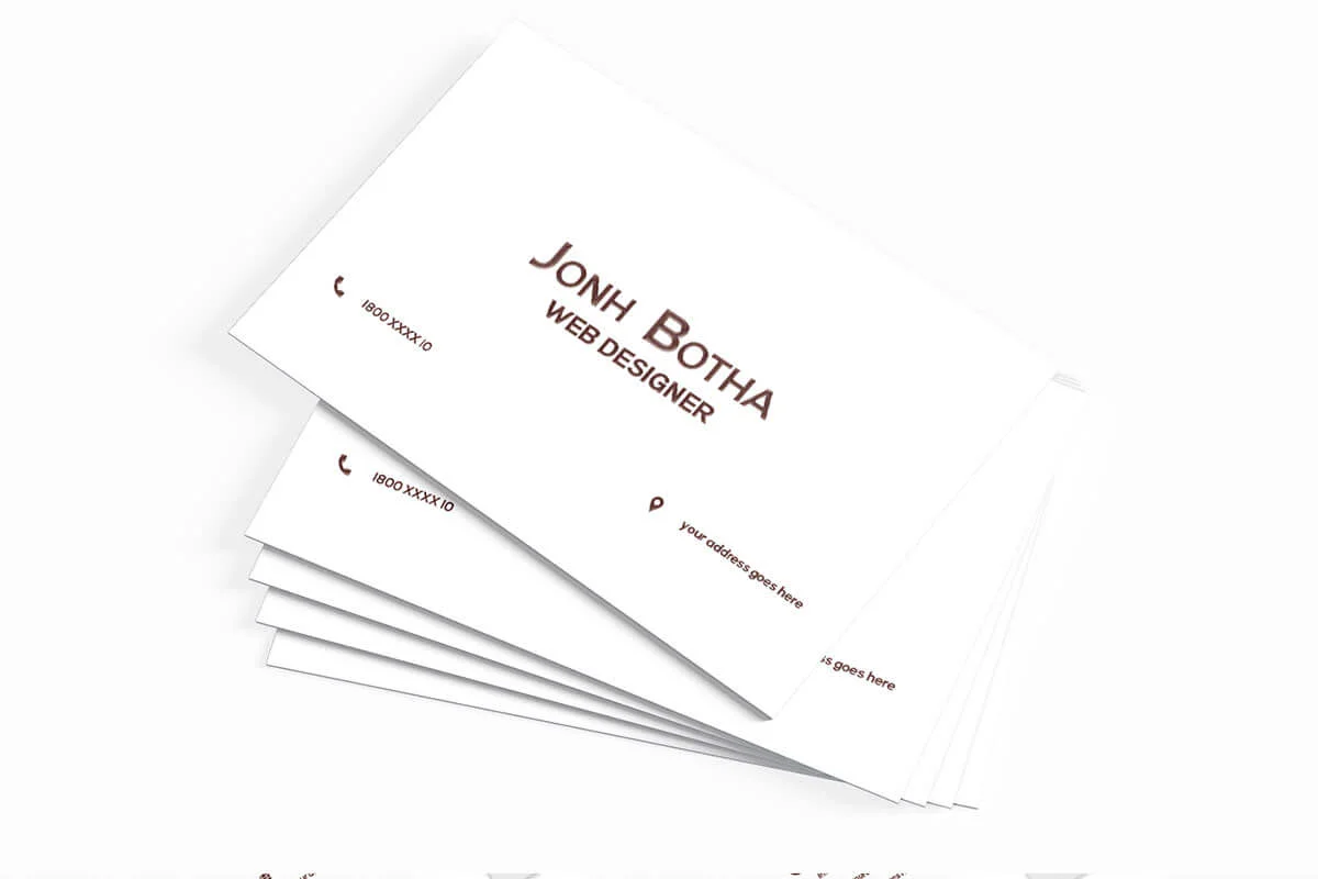 Simple Business Card Template V3 Preview 3
