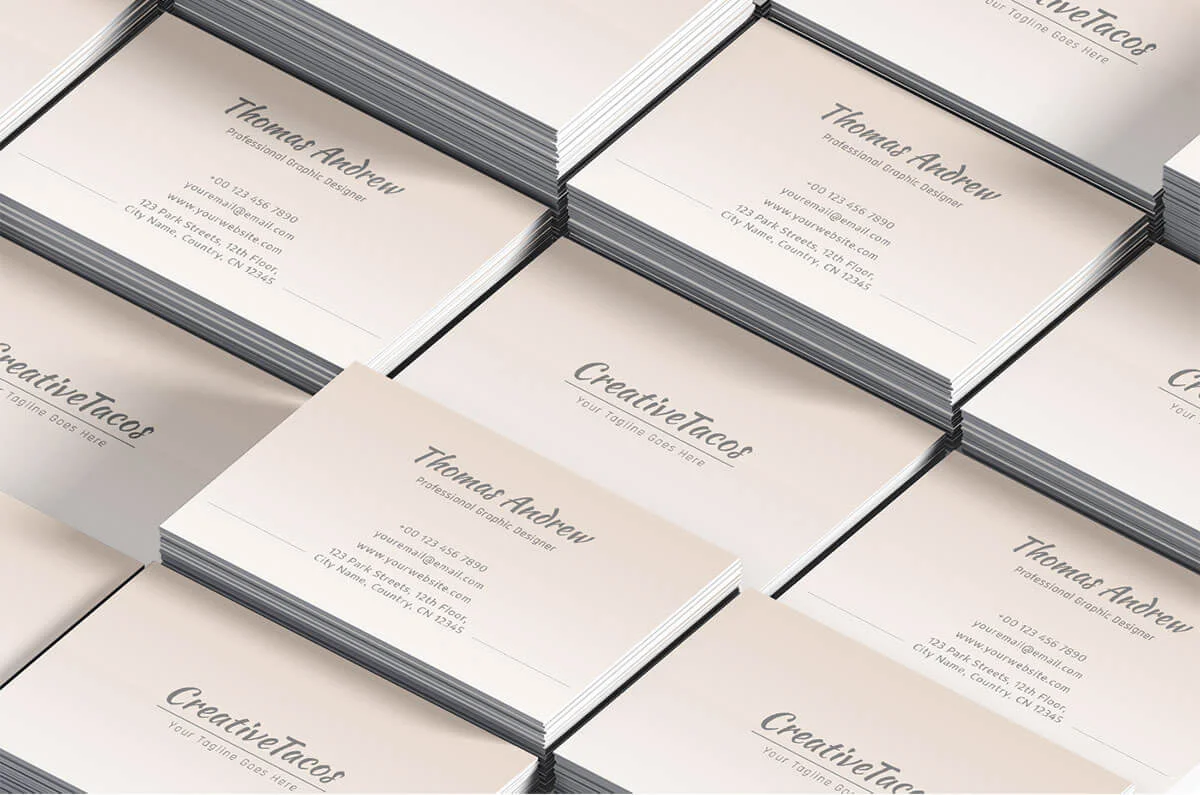 Sober Elegant Business Card Template Preview 4