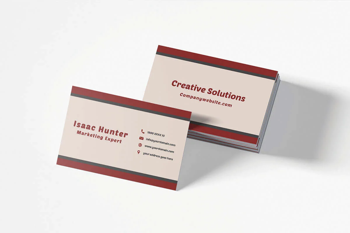 Creative Sober Business Card Template V2 Preview 2