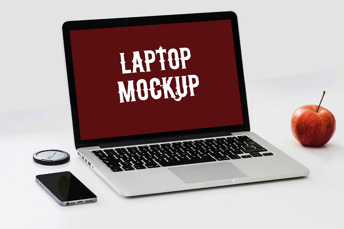 Free Awesome Laptop Mockup PSD