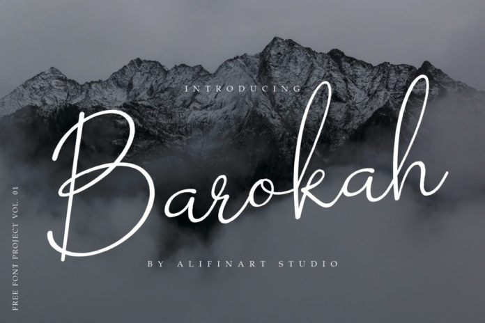 Free Barokah Signature Font