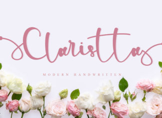 Free Claristta Handwritten Font