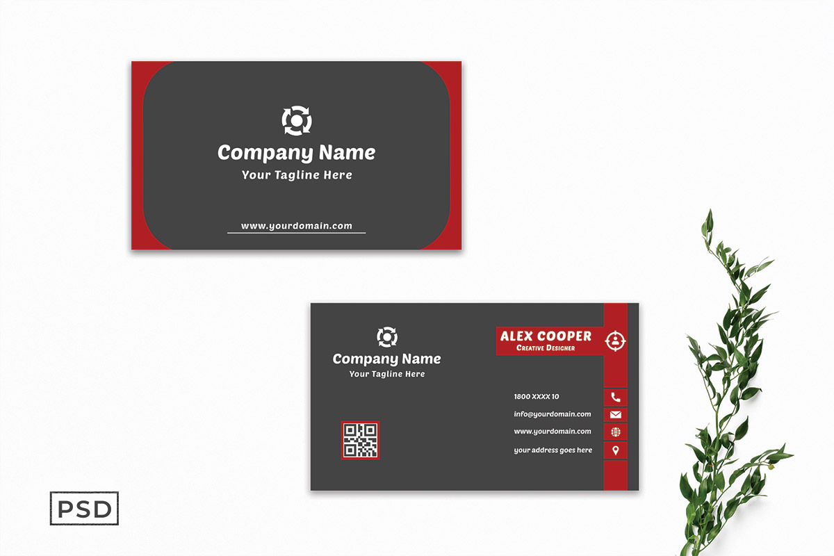 Free Creative Sober Business Card Template V3