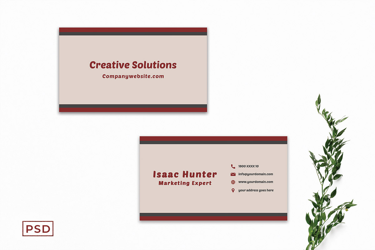 Free Creative Sober Business Card Template V2