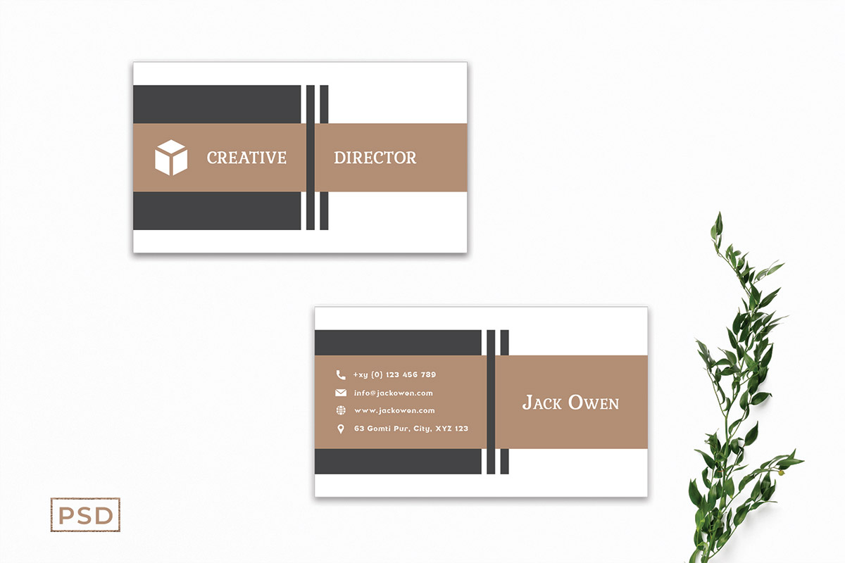 Free Decorative Business Card Template V3