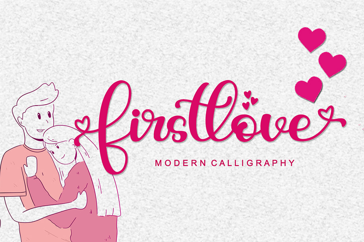 Free Firstlove Calligraphy Font